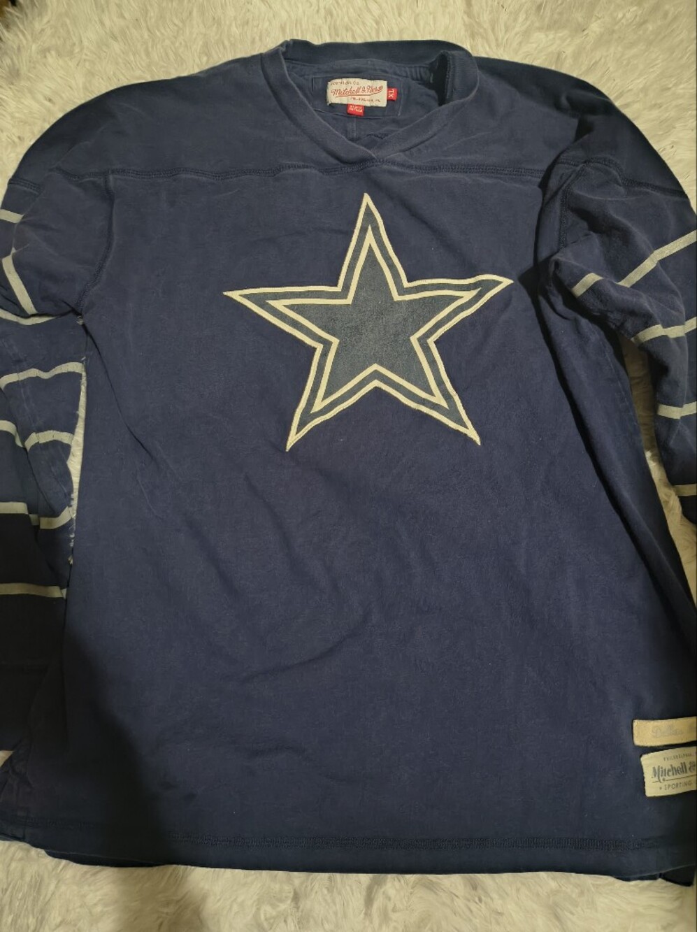Mitchell & Ness Dallas Cowboys Throwback Long Sleeve Xl